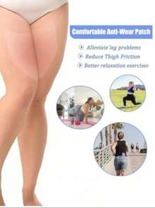 20/10pcs Anti-Chafing Thigh Bands, Prevent Unseen Chafing And Friction For Men And Women In Summer. Friction-Resistant Elastic Patch For Comfortable And Protected Thighs And Calves, With Waist Belt And Transparent Waterproof Adhesive Sticker
