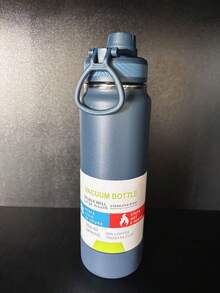 Thermal Bottle With Protective Cover 600ml 800ml 1000ml Spatial Hot & Cold Stainless Steel Insulation Large Capacity - Dark Blue - View 1
