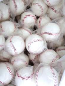 1 件夜光棒球，运动配件 - 白色 - 查看 3