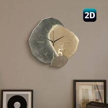 1PC Flat 2D Scandinavian Wall Clock Silent Sweep Movement Frameless Modern Design Ultra-Thin Nordic Style Home Decor For Living Room Bedroom Cafe Office - Noise-Free Slim Battery Operated Minimalist Contemporary Art Timepiece