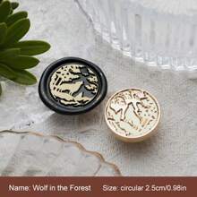 1 Pc, Various Animal Series, Removable Wax Seal Heads, Deer/Cat/Dog/Squirrel/Hedgehog And Other Animals, Suitable For Envelope Letter Paper, Wedding Invitations, Parties, Wine Packaging, DIY Craft Seal Decoration, Gift Decoration, Graduation Parties, Anniversaries, Various Festive Gifts,Back To School,School Supplies