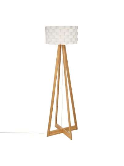 Well Home WELL HOME Wit Bamboo Vloer Lamp Ø50x150cm. Free Shipping 24/7.