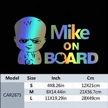 1Pc Customized Stickers ,Baby On Board ,Baby In Car,Suitable For Smooth Surfaces Such As Cars, Etc, Furniture Customized Label Decoration,Suitable For Home, Office, Commercial, And Commercial Decoration And Gifts. Birthday Graduation - Multicolor - View 15