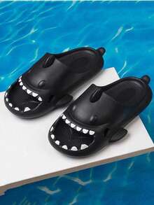 صندل قابل للارتداء بتصميم سمكة القرش، ناعم ومريح للمراهقين والطلاب والرياضات الخارجية والشاطئ