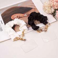 Short Phone Chain Wrist Strap With Big Coil Phone Case Holder