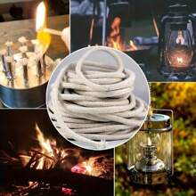 5m/8m Braided Core Candle Wick - High-Quality Wick For Oil Or Kerosene Lamps Supplies - Perfect For DIY Candle Making And Crafting Projects
