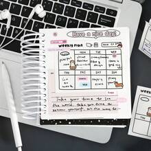 30 Stücke süßes Wochenplaner Blatt: Ideal für Haftnotizen und Bürodekoration - rechteckig