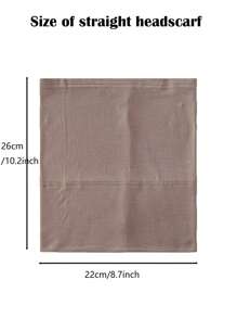 2 pièces/Set Hijab et sous-cap assortis en jersey, couleur unie, tissu modal doux et respirant, 1 hijab cylindrique simple + 1 foulard léger en modal, convient pour une utilisation quotidienne conservatrice, abaya pour femme