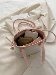Fashionable And Minimalist Butterfly Printed Shoulder Crossbody Bag, Versatile And Elegant Contrasting Color Handbag, Suitable For Shopping, Wallets, Shopping, Young Women, College Students, Newcomers, White-Collar Workers. They Are Very Suitable For Offices, Universities, Work, Business, Commuting, Outdoor Activities, Travel, And Outings