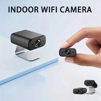 1 件迷你 WiFi 安全摄像头，具有夜视和运动检测功能，便携、易于安装、高清视频、用于家庭和办公室监控的 USB 电源、防水、2.4G WiFi 连接、迷你无线摄像头。