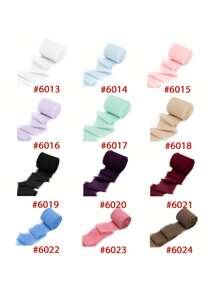 1 rollo de 5 metros de cinta de gasa, cinta de seda para atar ramos de flores de boda, lazo decorativo para embalaje de regalos, cinta de gasa teñida a mano para decoración de regalos DIY