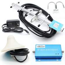 WANLECY Cell Phone Signal Booster Home 3G 4G 850MHz CDMA Booster Amplifier Repeater Kit - US A Type Plug(110-127V) - View 1