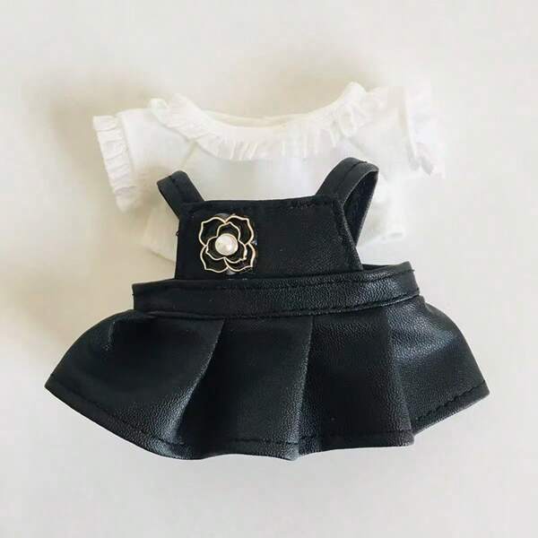 Clothing Only - 17CM Doll Vinyl Doll Clothes, Lavender Skirt Outfit, Doll Accessories