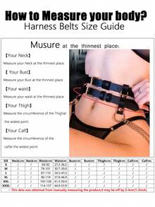 1 chiếc thắt lưng tua rua đôi kiểu Gothic quyến rũ dành cho nữ, thích hợp cho tiệc Halloween hoặc mặc hàng ngày - màu đen - Xem 7