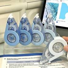 1 pieza/5 piezas Cinta correctora fácilmente borrable, antideslizante, adecuada para uso escolar y de oficina, corrija errores en cualquier momento