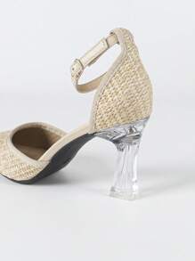 2025 Pointed Toe Chunky High Heel Casual Women Shoes
