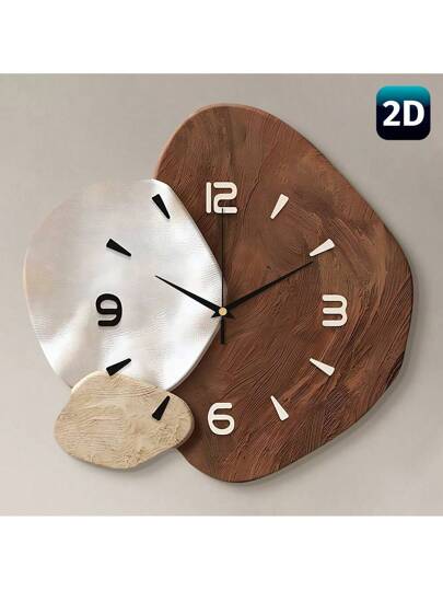 1pc Creative Art ation Wand Clock, Super Quiet Quartz Movement, No Ticking Sound, Room ation, Home Living Bedroom Classroom Kitchen Office Restaurant Ho view 8