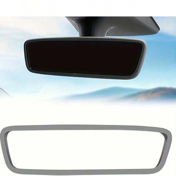 1 buc este potrivit pentru capacul silicon al oglinzii retrovizoare Tesla Model 3/Y, cadru protector pentru oglinda retrovizoare auto, silicon, costum decor.