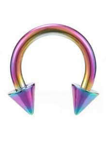1pc 304 Stainless Steel Monroe Lip Ring, Spiral Cartilage Earrings, Barbell Body Piercing Jewelry, Suitable For Gift/Party