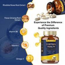 TOTARIA Cortisol Supplement With Ashwagandha,Magnesium, Rhodiola Rosea, L Theanine, Hormone Balance For Women Mood, Focus, Sleep Support 120 Vegan Capsules - unflavored - 查看 3
