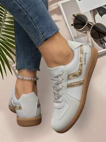Women's Fashion Casual Sneakers Flat Shoes, Versatile Outdoor Comfortable Lightweight Non-Slip Loafers