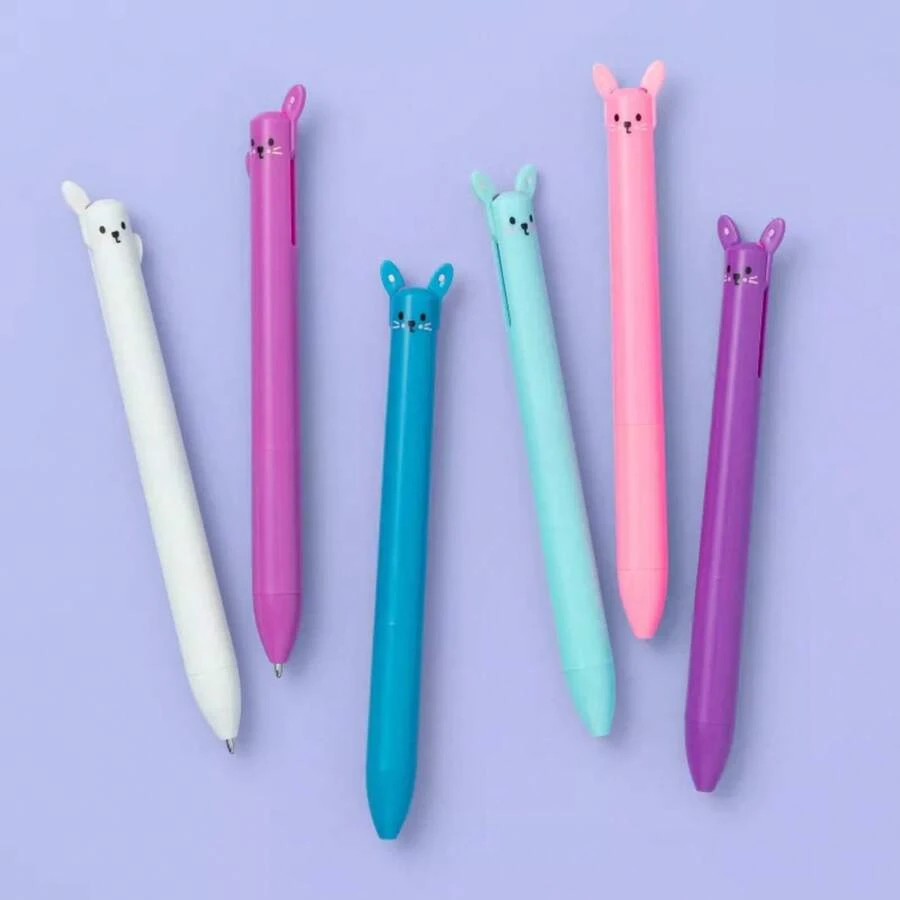 6ct Character Cat Pen Set - More Than Magic ™ : Cute & Fun  Ballpoint Pens, 1.0mm, Pink, Blue, Purple Ink - 1 - View 1