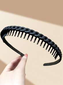 2 Pieces Of Women's Anti Slip Dental Headband, Curved Headband, Fashionable Hair Accessories, High-End Atmosphere, Suitable For Daily Wear, Outdoor Activities, Face Washing And Makeup Accessories, Hair Clips, Casual Hair Accessories
