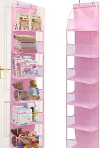 1 Stück 6-lagiger über die Tür hängender Aufbewahrungsbeutel für das Babyzimmer zum Aufbewahren von Windeln, Spielsachen, Zubehör, Baby-Shower Heimdekoration Geschenk