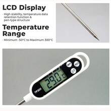 数字食品温度计，用于烧烤和烹饪的即时读取肉类温度计，带背光的防水快餐温度计，用于厨房和户外的数字食品探针，烧烤，火鸡，糖果，液体，牛肉，男士，爸爸，父亲节