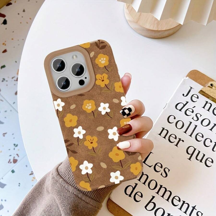 Funda para phone 16 Pro Max/15/14 Plus de piel sintética retro con diseño de piel de oveja, compatible con phone 13/12/11 (modelo 2025). Suave y cómoda, ideal para hombres y mujeres. - Colores mixtos 1 - Ver 1