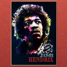 1pc SINGER J-JIMI H-HENDRIX Vintage Poster, Wall Art, Home Decor, Holiday Gift, Office Decor, Great For Room Decoration, Perfect Choice For Living Room And Bedroom Decoration, Indoor, Hallway, Study, High Quality Artwork, Bedroom Wall Art, Premium Decorative Painting, Frameless