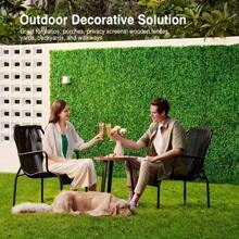4 Pcs Artificial Milan Lawn Tiles, Artificial Boxwood Fence Panels, Artificial Grass Decor, All-In-One Decor For Indoor Home, Outdoor Parks, Gardens & Villas, Indoor Outdoor Decor, Home Decor, Room Decoration Stuff, Bedroom Decor, Garden Decor, Garden Accessories, Wedding Decor, Wall Decor And Summer Items,Fake Plants