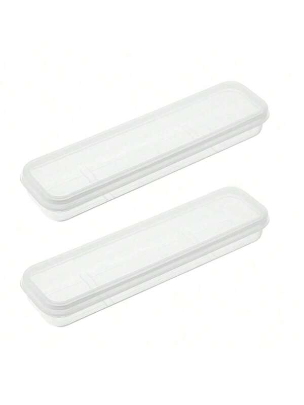 OriGlam tragbare Besteck Box Reise Geschirr Aufbewahrungsbox einfaches Besteck Set Aufbewahrungsbox (transparent), Küchen Besteck Aufbewahrung, Raumdekor, geeignet für Küche, Restaurant, Party, Camping, Outdoor, Zusammenkünfte, Geschenk für Freunde, Familiengeschenk, Schulbedarf
