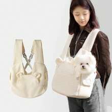 Dog Backpack - White - View 1
