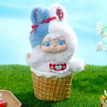 Miniso Dai's Animal Crazy Party-serie plyschblindbox tecknad söt docka väska hänge mysteriebox figur ornament överraskning julklapp leksak (slumpmässig leverans, 1 st) - Slumpmässig - Visa 6