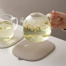 1 PIEZA Mantel de mesa de silicona reforzado, multifuncional y plegable, antideslizante y resistente al calor, tapete de cocina a rayas termoaislante, para ollas, cuencos, hogar resistente a altas temperaturas, adecuado para cocina y restaurante
