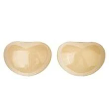 2 pezzi di coperture adesive invisibili a forma di cuore in silicone per capezzoli, petali triangolari in spugna spessa per il seno, reggiseno con spalline regolabili per costumi da bagno