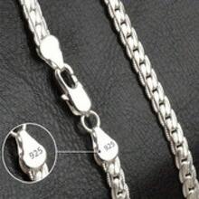 Sterling Silver 20-Inch Necklace Chain – Perfect For DIY Jewelry Projects, Weddings & Engagement Gifts - 銀色 - 查看 2