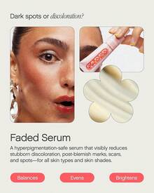 Topicals Faded Brightening And Clearing Serum | Reduces Discoloration Post-Blemish Marks Scars Spots - 粉色 - 查看 2
