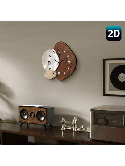 1pc Creative Art ation Wand Clock, Super Quiet Quartz Movement, No Ticking Sound, Room ation, Home Living Bedroom Classroom Kitchen Office Restaurant Ho view 5