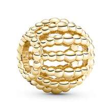 1 Pc Gold Charm Beaded Series Love Flower Four Leaf Clover Butterfly Bee Sun Camera Bell Castle Beaded Pendant Accessories For Women DIY Bracelet And Necklace Fine Jewelry Making Gift Holiday Series Valentines