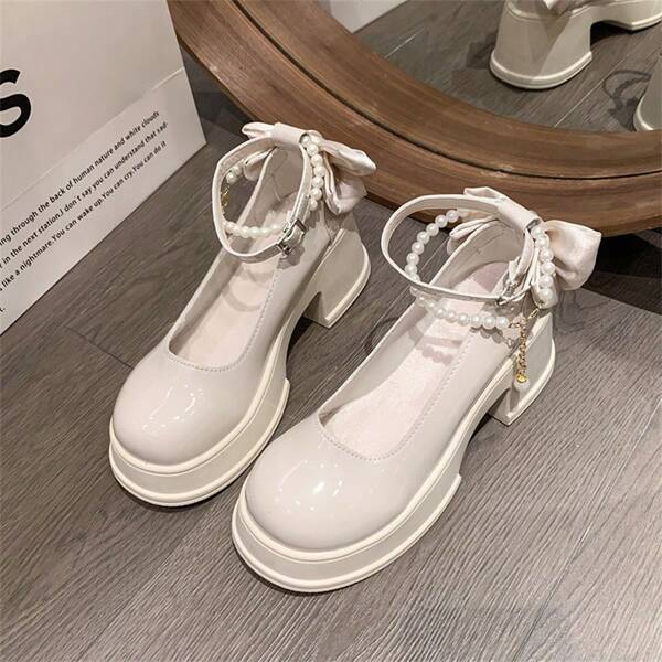 Chaussures simples pour femmes Mary Jane  souple à semelles en haricot