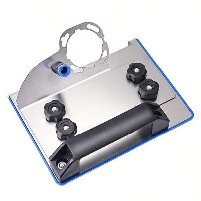 Herramienta de biselado de amoladora angular de acero inoxidable a 45 grados de color azul para azulejos y carpintería - Accesorio portátil de rebabado