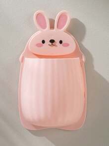 1/2 hộp đựng đồ hình thỏ hoạt hình, thích hợp làm kệ đựng đồ trong phòng tắm cho trẻ em dịp Lễ Phục Sinh, không cần khoan, có thể đựng bàn chải đánh răng, kem đánh răng và các vật dụng gia đình khác. - Nhiều màu - Xem 8