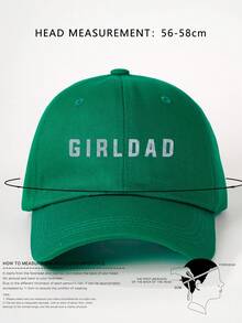 1 件男女通用印花 GIRLDAD 棒球帽，轻便透气可调节防晒尖顶帽，适合春秋季户外旅行、徒步旅行、骑自行车