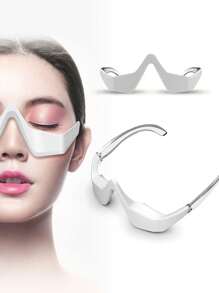Red Light Theraphy 3D Eye Beauty Instrument Micro-Current Pulse Eye Relax Eye Massager Anti Eye Fatigue Electric Eyes Massage Beauty Remove Anti Wrinkle Eye Relaxtion Reduce Wrinkles And Dark Circle Remove Eye Bags Massager Beauty Tool Under-Eye Glasses Massager Women Gifts