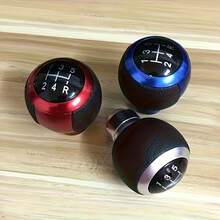 Universal Aluminum Alloy Manual Gear Shift Knob, Replacement Gear Shifter Head With Gear Positions For Car Modification - one-size - View 9
