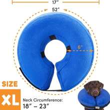 BENCMATE Protective Inflatable Collar For Dogs And Cats - Soft Pet Recovery Collar Does Not Block Vision (Small, Watermelom) - Quần vợt - Xem 2