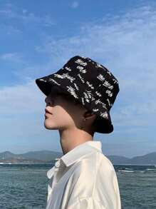 1pc Men's Bucket Hat, Ins Oversized Summer Hat, Sun Protection Hat