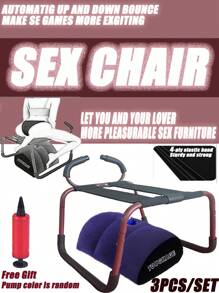 2025 Sexstuhl Sexmöbel, SM Produkt, Sex, Sexy, Sexspielzeug, Multifunktions Sexpositions-Verstärker Stuhl Neuheit Spielzeug mit Haltegriff für Paare, Sexpositions-Verstärker Stuhl Liebes-Stuhl-Hilfe SM Schaukeln Hüpfendes Sexsofa Sexmöbel mit Griffen